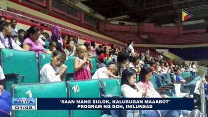'Saan mang sulok, kalusugan maabot' program ng DOH, inilunsad