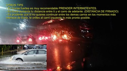 3 tips para manejar en lluvia, en aprender a manejar un carro cuando llueve.