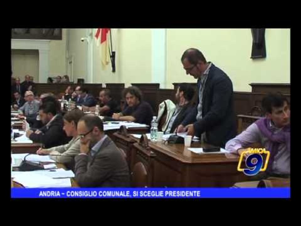 Andria | Consiglio Comunale, si sceglie Presidente