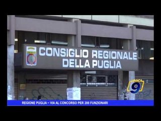 Regione Puglia | Via al concorso per 200 funzionari