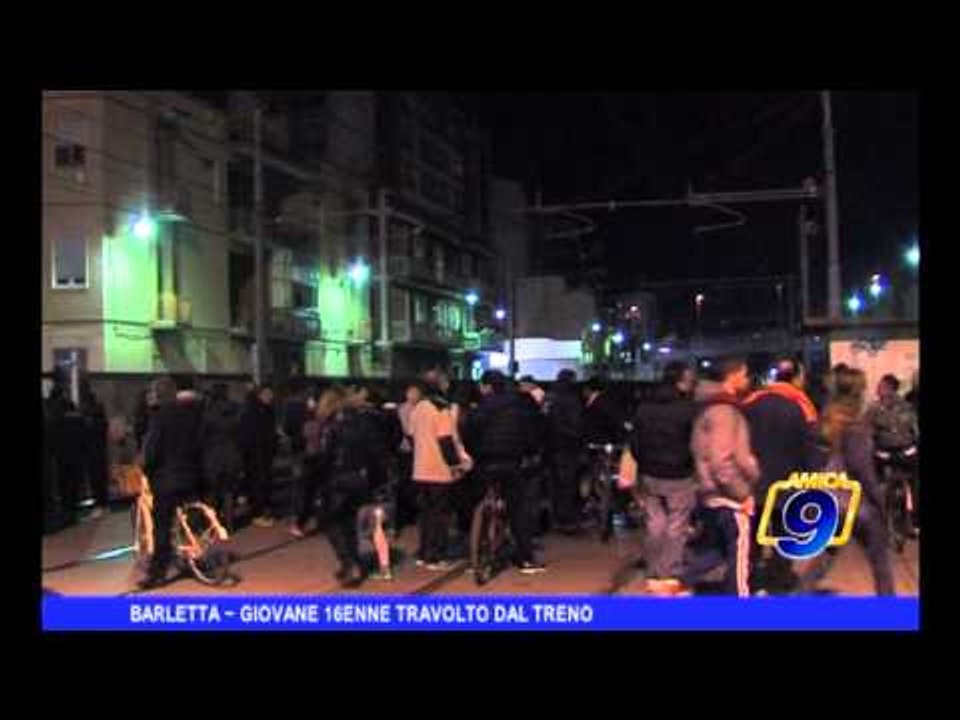 Barletta | Giovane 16enne travolto dal treno