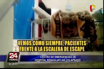 Hospital Rebagliati continúa atendiendo en los pasillos tras la falta de espacio en el lugar