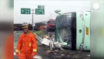 【레드서클 공포】 버스안 cctv로 찍힌 소름끼치고 충격적인 영상 《한글자막》