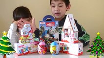 Christmas Surprise Mickey Mouse Clubhouse Surprise Eggs Santa Claus Kinder Eggs Unboxing