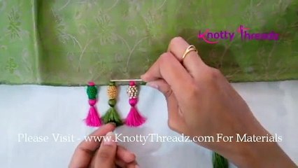 | DIY | How to make Simple Yet Elegant Saree Kuchu Design at Home | Tutorial