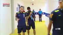 Neymar et Dani Alves chantent avant un match du Brésil (vidéo)