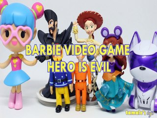 BARBIE VIDEO GAME HERO IS EVIL TIME QUAD BIKE SAM KITTY MERIDA PILOT TOM JESSIE Toys BABY Videos, FIREMAN SAM , ALICE TH