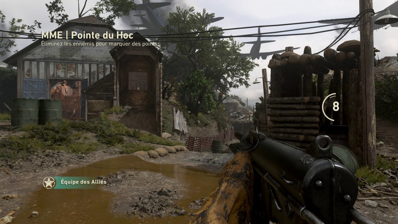 Gameplay COD WW2 - GreaseGun - Pointe du Hoc - MME