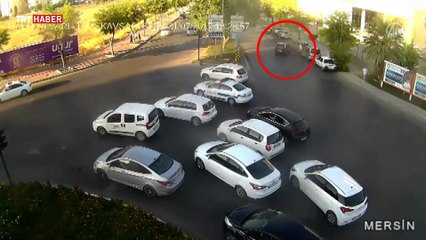 Trafik kazaları mobese kameralarında