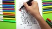 Узнайте цвета раскраска клубника песочное печенье раскраска страницы видео для Дети обучение седло