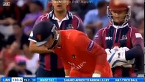 Shahid Afridi boom boom performance in NatWest T20 Blast in both batting and bowling