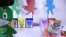 Learn Colors PJ Masks Play-Doh Dippin Dots DIY Cubeez Romeo Catboy Gekko Owlette Toy Surpr