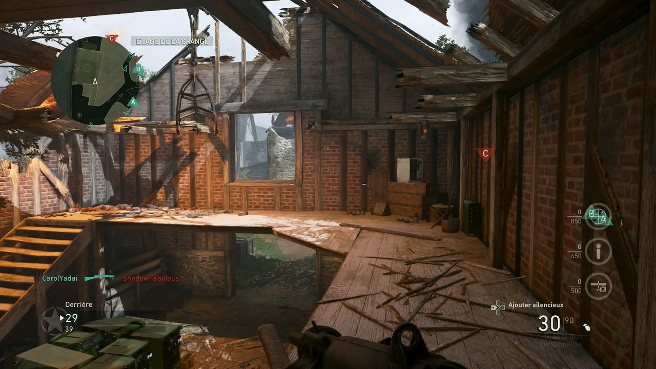 Gameplay COD WW2 - PPSH41 - Pointe du Hoc - Domination