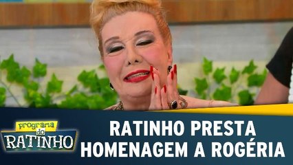 Ratinho presta homenagem a Rogéria