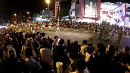 全島エイサー2015 道じゅねー 音市場前