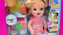 BABY ALIVE EATS PLAY DOH ❤ Super Snacks Snackin Sara Doll Poops Playdough & Eats it!