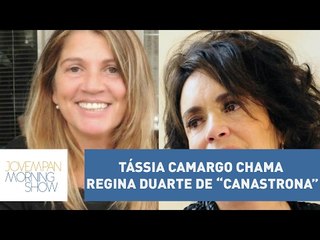 Por política, Tássia Camargo chama Regina Duarte de “canastrona”