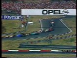 Gran Premio d'Ungheria 1990: Sorpassi di Nannini ed A. Senna a Mansell