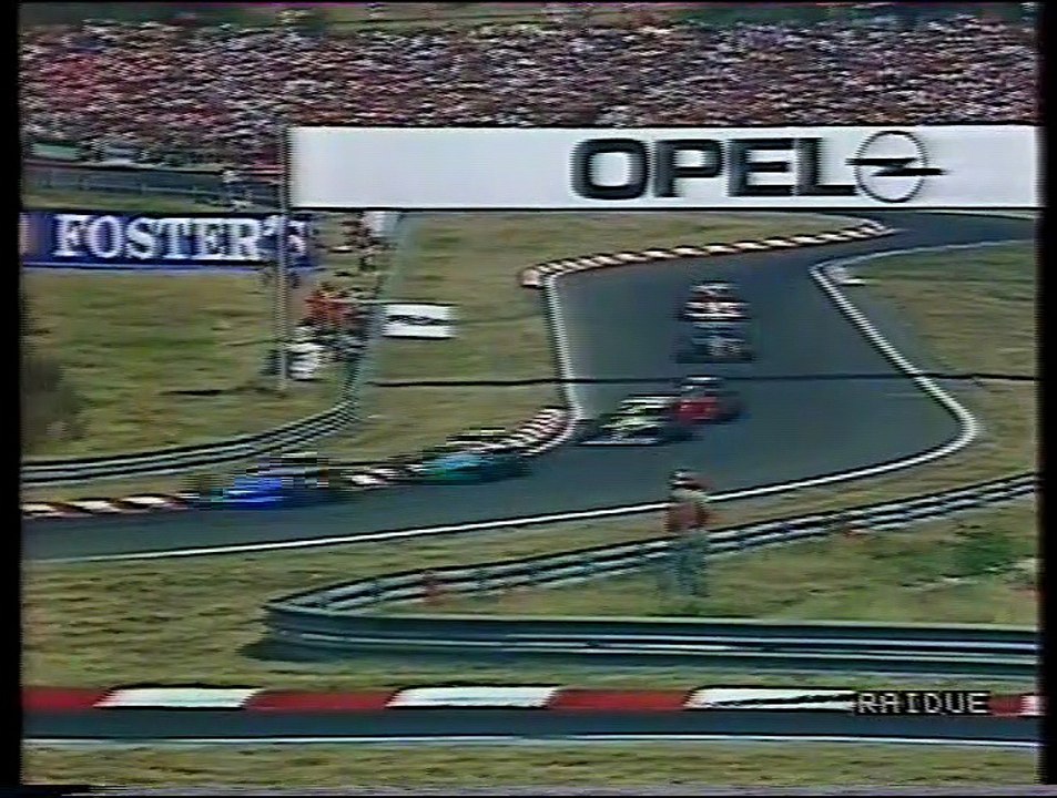 Gran Premio d'Ungheria 1990: Sorpassi di Nannini ed A. Senna a Mansell