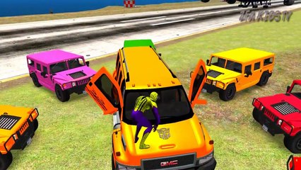 Animasi Color Bus with Spiderman Cartoon Fun Videos Color Cars for ZFA KIDS TV