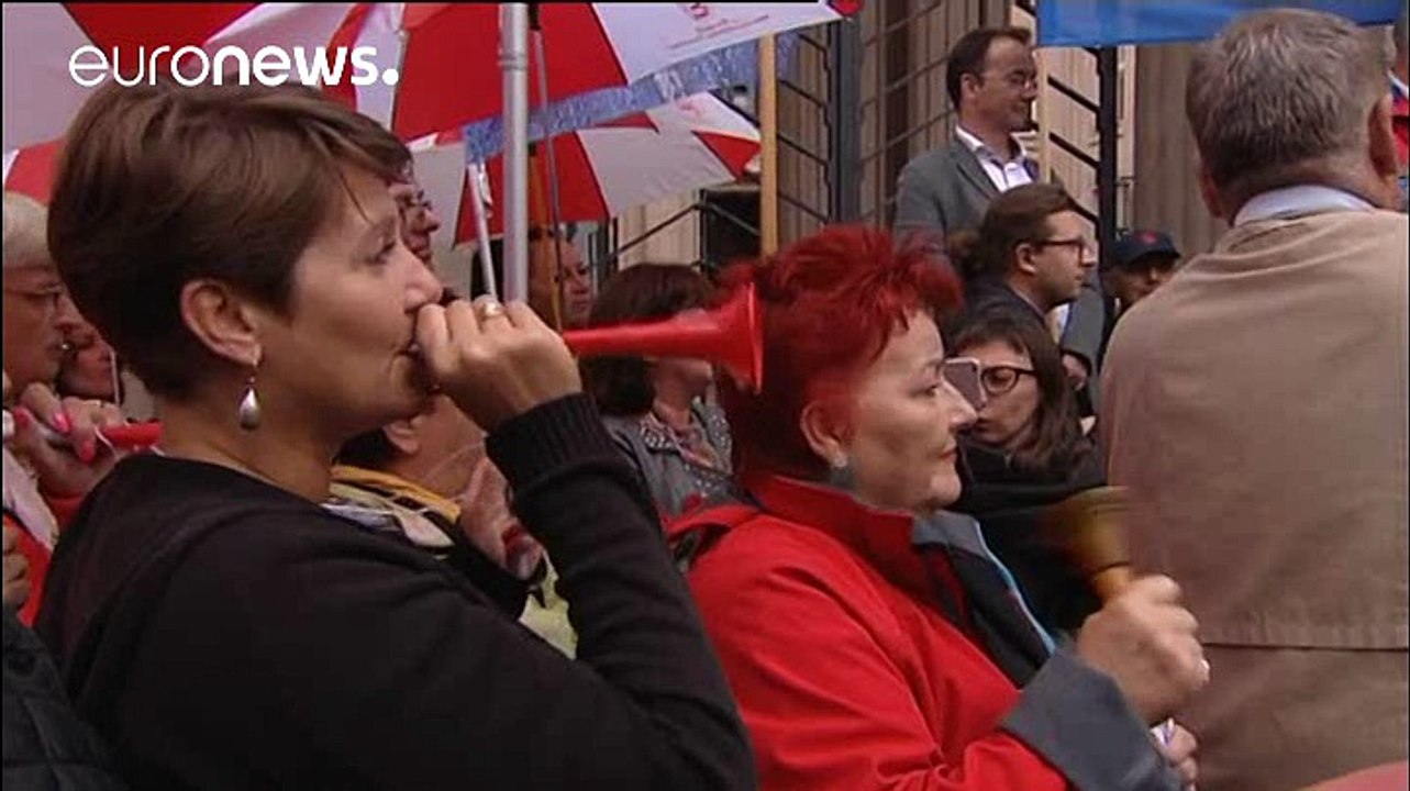 Lehrer protestieren gegen Polens Schulreform