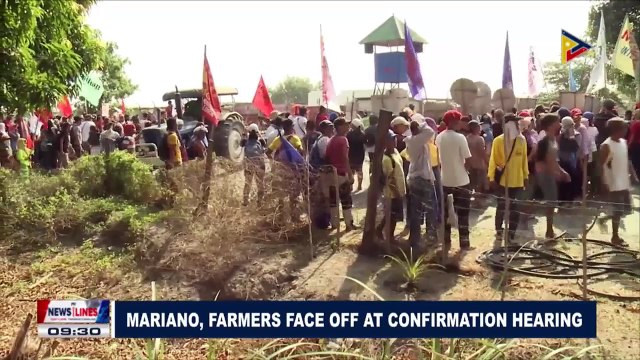 Mariano, farmers face off at confirmation hearing