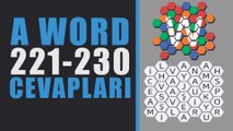A Word Kelime Oyunu Cevapları 221-230 | Şampiyon Bölüm Sonu