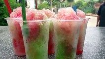 Ice Snow Cone with Syrup Cambodian Style