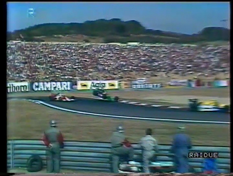 Gran Premio d'Ungheria 1990: Sorpasso di Berger a Mansell, incidente di A. Senna con Nannini e ritiro di Nannini