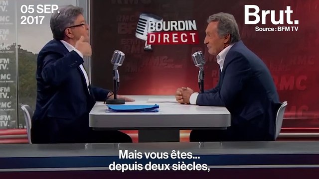 Vous méprisez la rue , Jean-Luc Mélenchon s’indigne sur la matinale de Jean-Jacques Bourdin