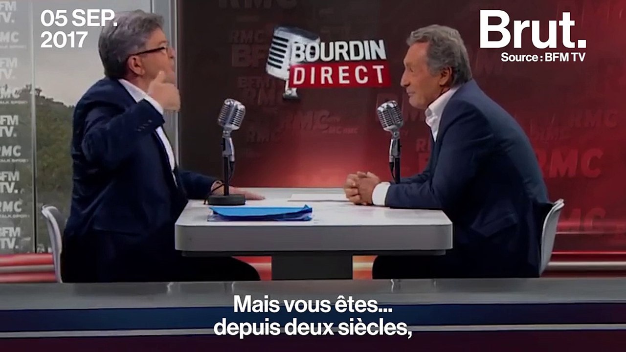 "Vous méprisez la rue", Jean-Luc Mélenchon s’indigne sur la matinale de Jean-Jacques Bourdin