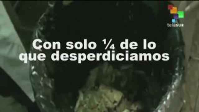 El desperdicio de alimentos frente al hambre en el mundo