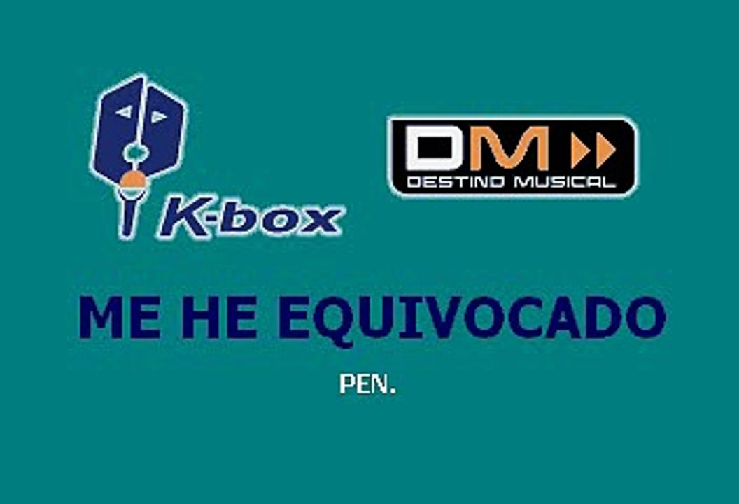 Los Tres Reyes - Me he equivocado (Karaoke)
