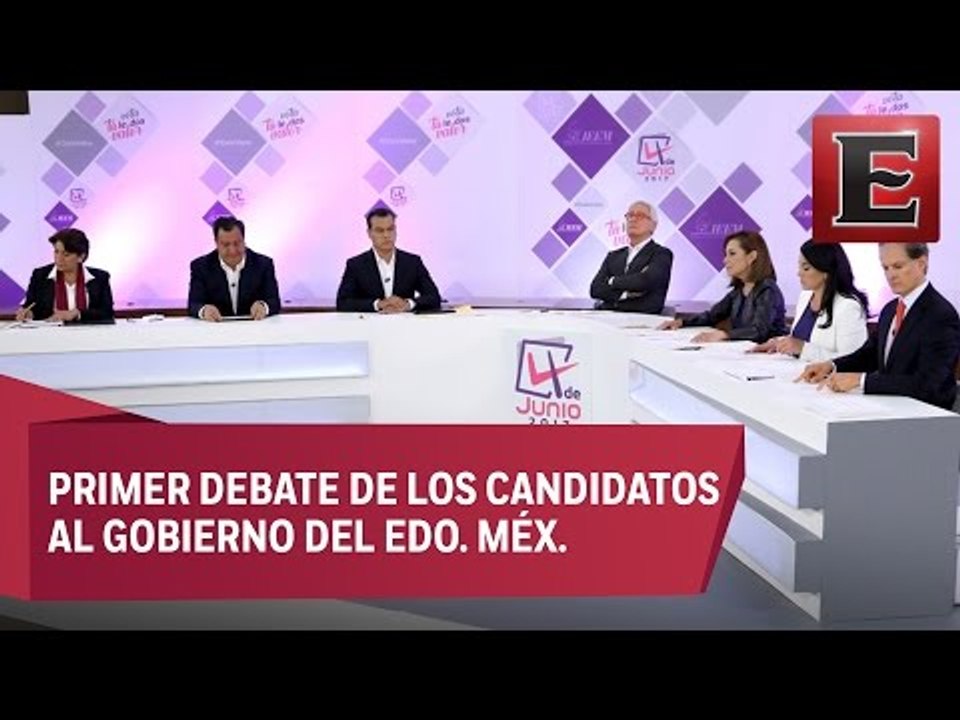 Nerviosismo y descalificaciones en el debate para el Edo. Méx.