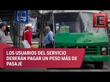 Entra en vigor en la CDMX el alza a la tarifa del transporte público