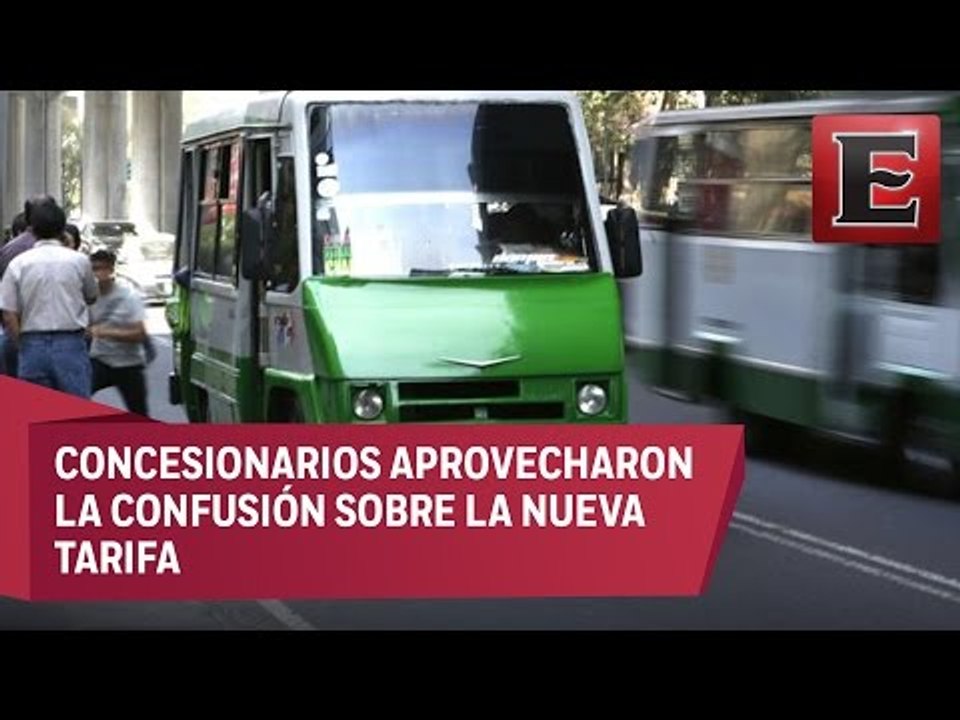 Operadores del transporte público de la CDMX abusan y cobran de más