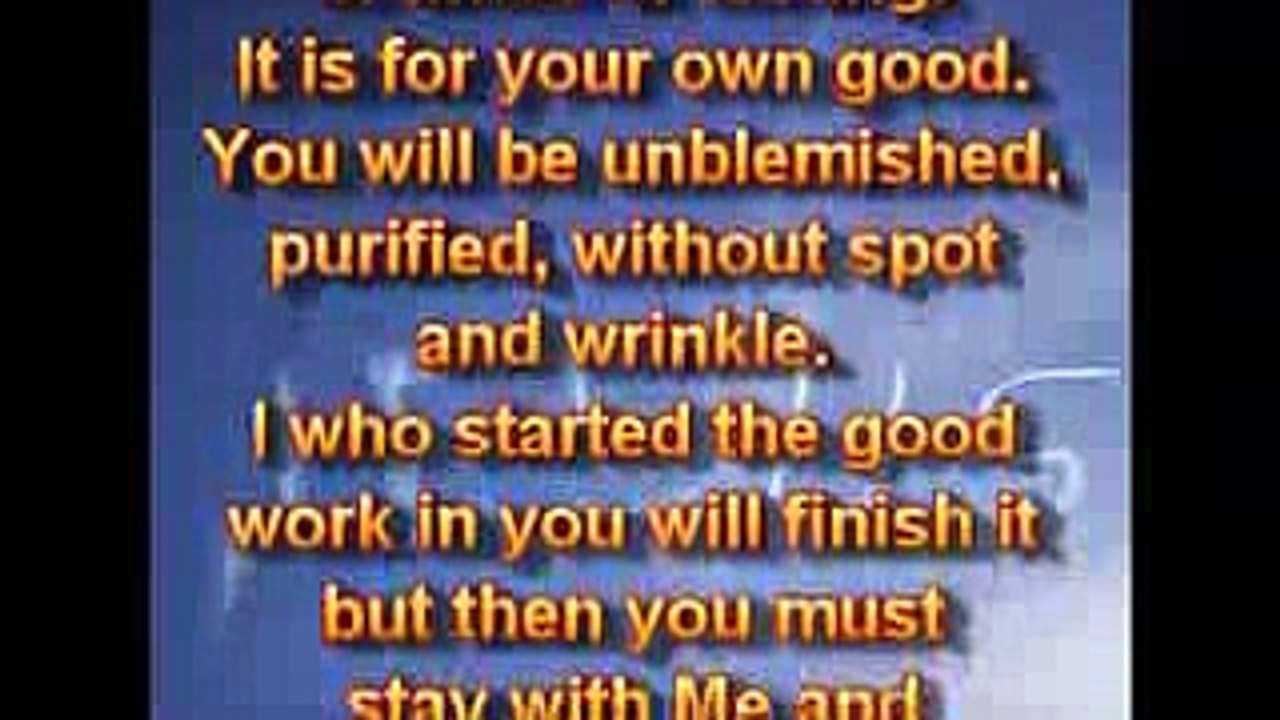 FOR YOU WITH LOVE  You will be tested