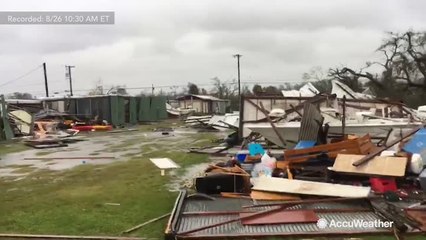 Morning drive shows devastating aftermath of Hurricane Harvey