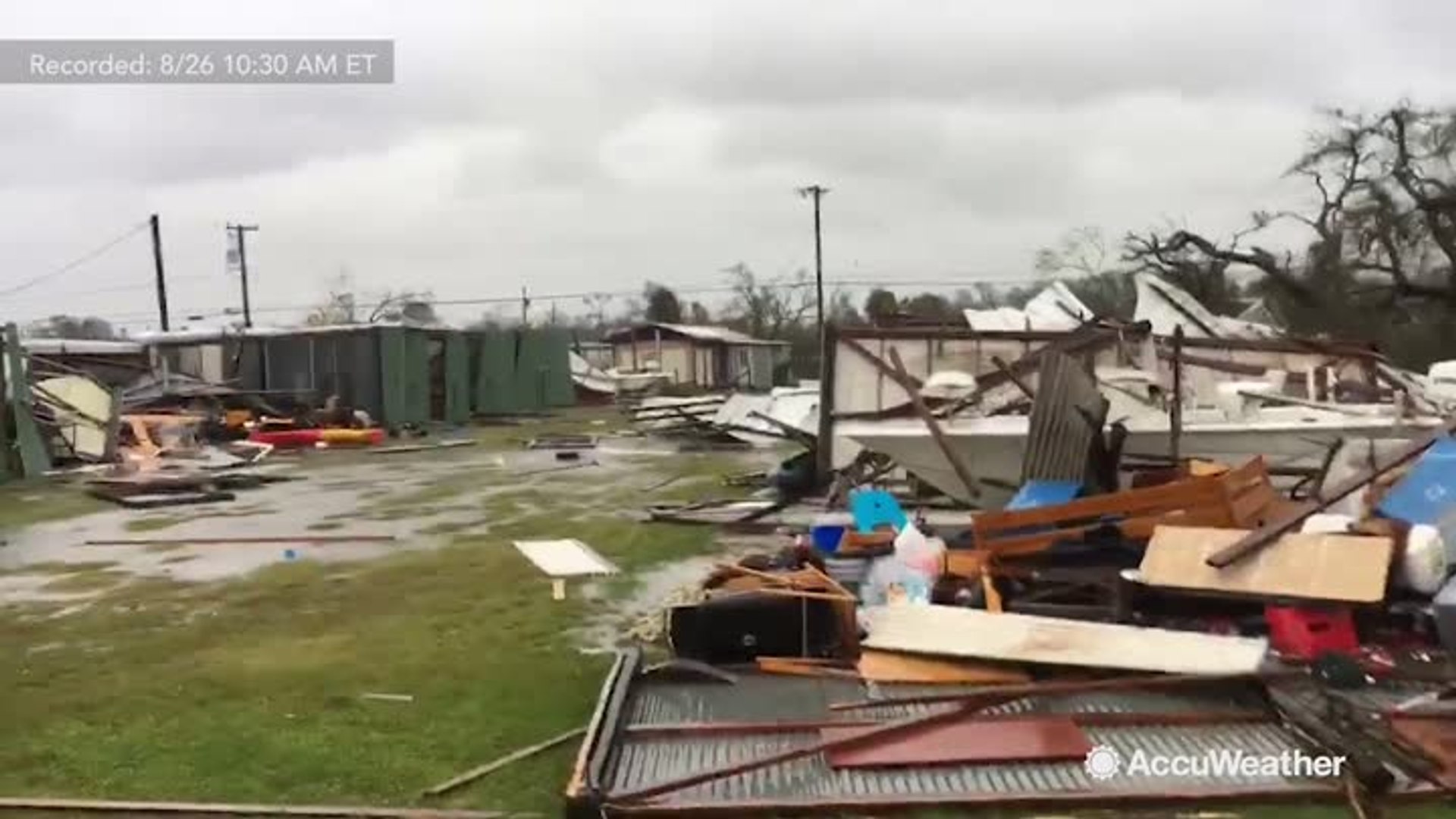 ⁣Morning drive shows devastating aftermath of Hurricane Harvey