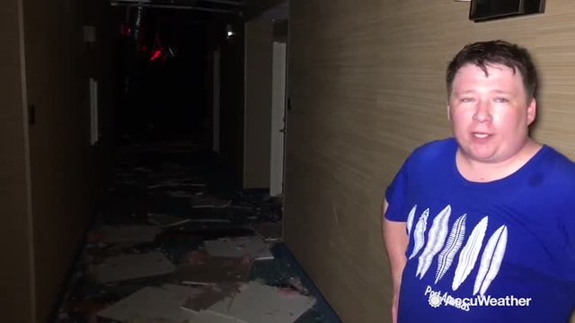 Hotel suffers major damage during Hurricane Harvey