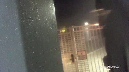 Storm chaser Mike Scantlin inside Harvey's eyewall in Rockport.