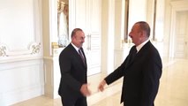 Dışişleri Bakanı Çavuşoğlu, Azerbaycan Cumhurbaşkanı Aliyev ile Görüştü