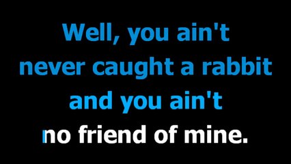 Hound dog -  Elvis Presley  - Karaoke  - Lyrics