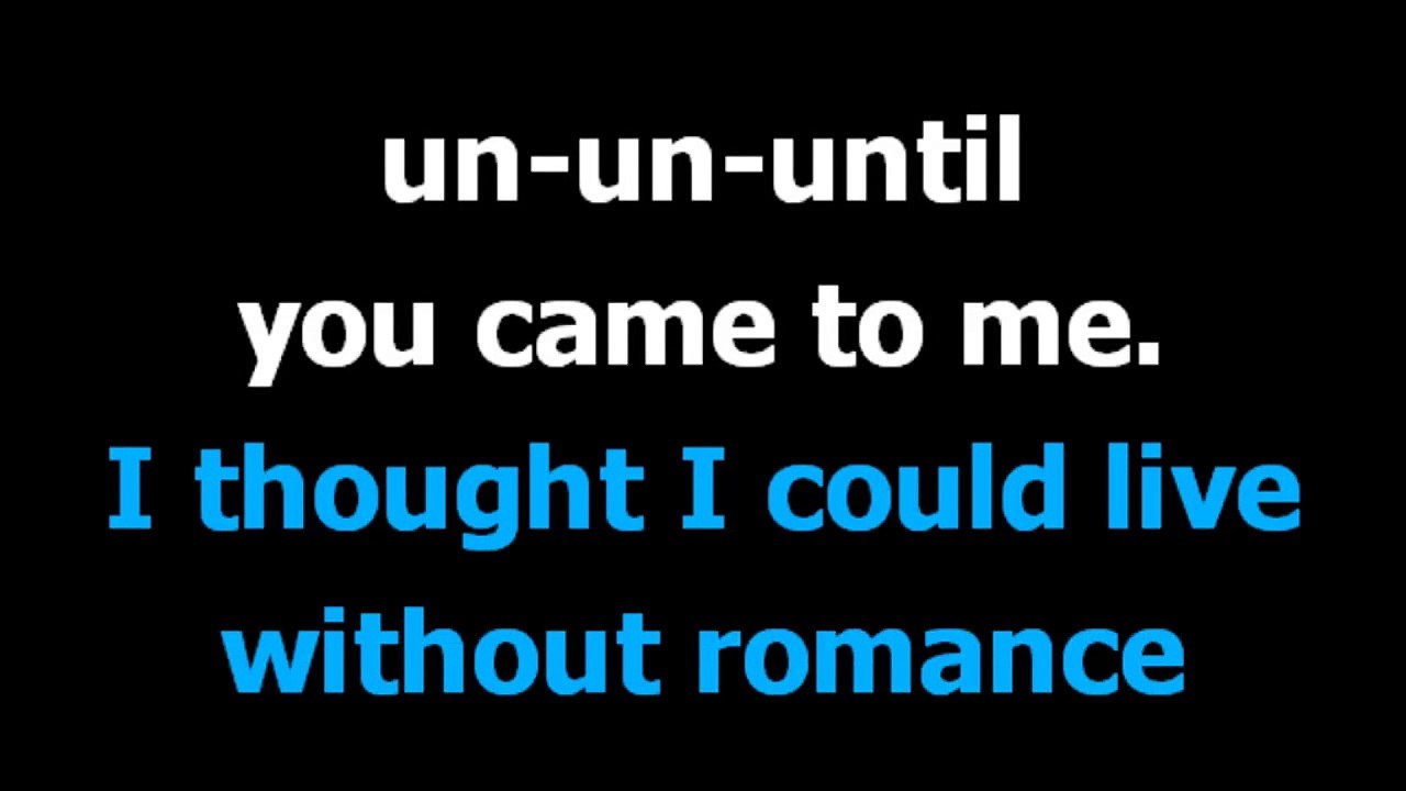 I want you i need you  - Elvis Presley  - Karaoke  - Lyrics