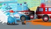 NEW The Fire Truck & Police Car Patrol Kids Vehicles Cartoon for children 2D Cars & Truck