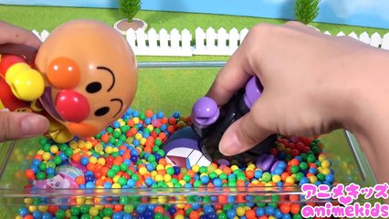 アンパンマン アニメ おもちゃ　アンパンマン 宝物 たまご 砂遊び❤ 虫 昆虫 animekids アニメキッズ animation Anpanman Toy insect