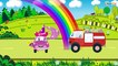 LEARN Ambulance with Street Vehicles for Kids - Cars & Trucks Transport for Children - Cars Cartoon