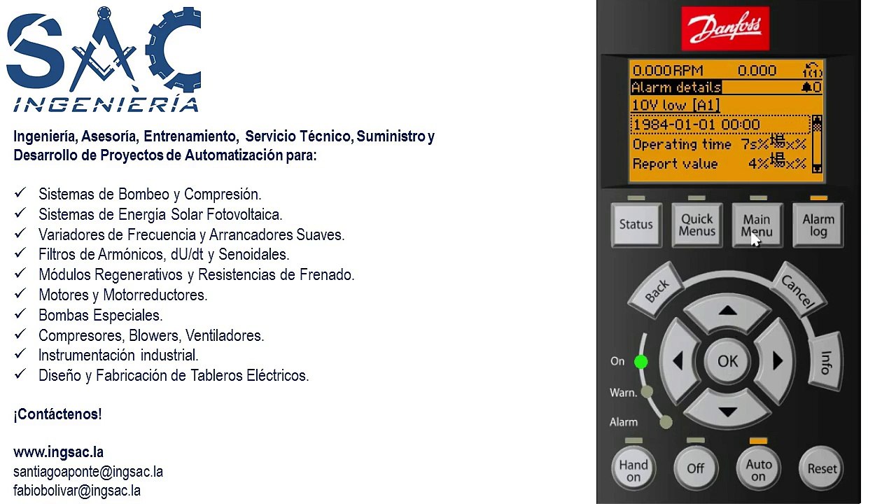 Operacion Basica Danfoss VLT FC