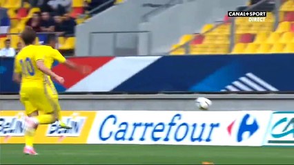 0-1 Didar Zhalmukan Goal UEFA  Euro U21 Qual.  Group 9 - 05.09.2017 France U21 0-1 Kazakhstan U21