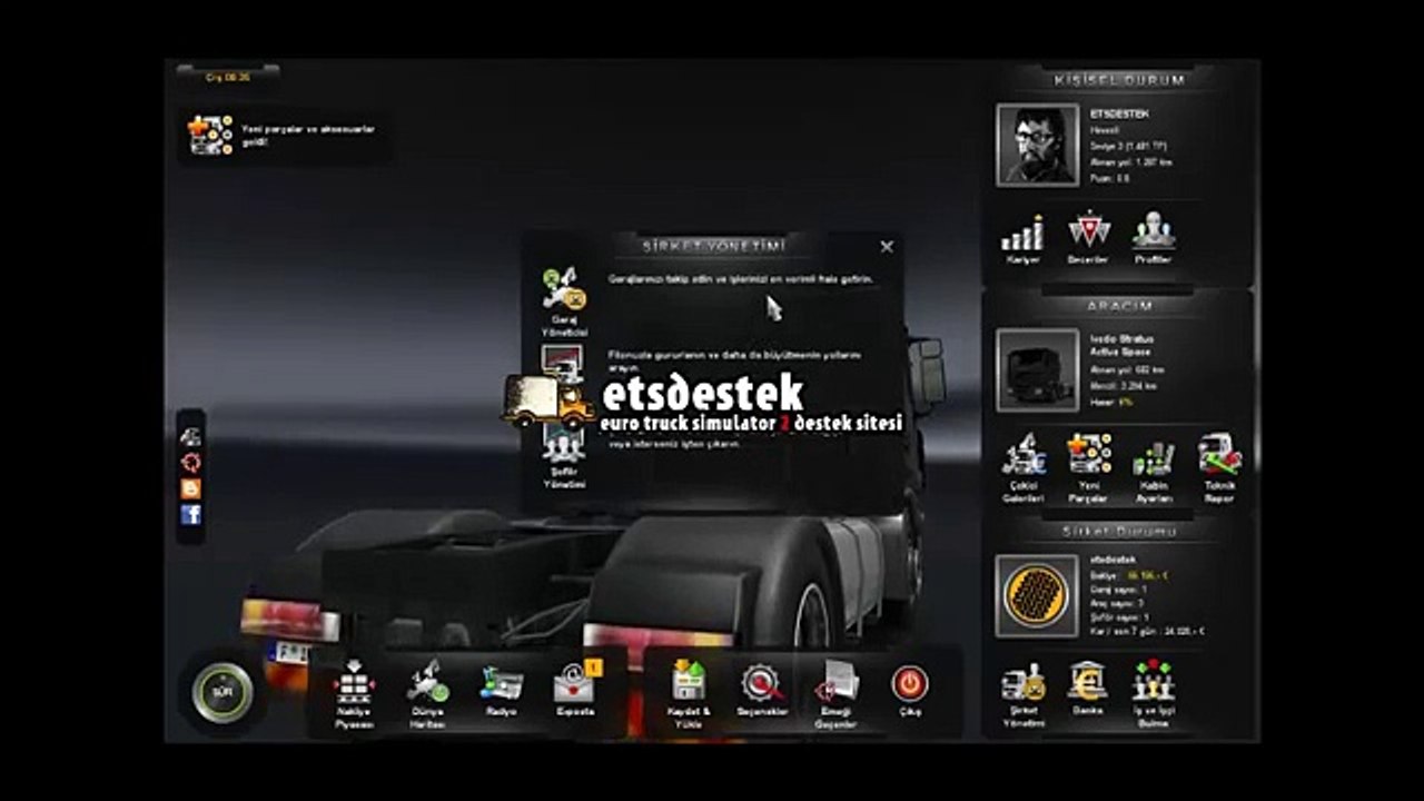 ETS 2 Yeni Şöför Eklemek